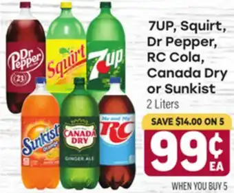 Tony’s Fresh Market 7UP, Squirt, Dr Pepper, RC Cola, Canada Dry or Sunkist offer
