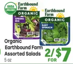 Tony’s Fresh Market Organic Earthbound Farm Assorted Salads offer