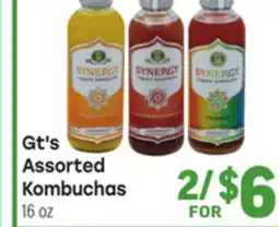 Tony’s Fresh Market Gt's Assorted Kombuchas offer
