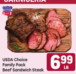 Tony’s Fresh Market USDA Choice Family Pack Beef Sandwich Steak offer