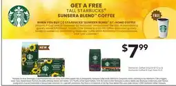 Jewel-Osco Starbucks Coffee Ground 10-12 oz & Starbucks Coffee K-Cup Pods 10 ct offer