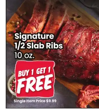 Jewel-Osco Signature Signature 1/2 Slab Ribs offer