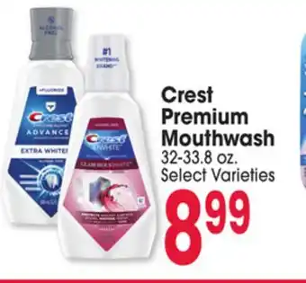 Jewel-Osco Crest Premium Mouthwash offer