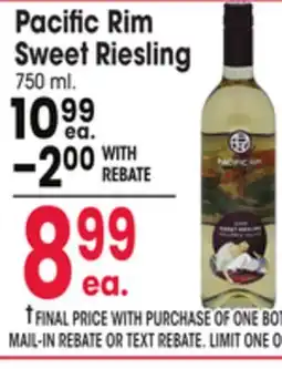 Jewel-Osco Pacific Rim Sweet Riesling offer