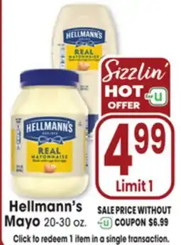 Jewel-Osco Hellmann's Mayo offer