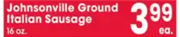 Jewel-Osco Johnsonville Ground Italian Sausage offer