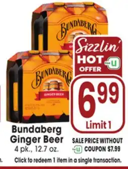 Jewel-Osco Bundaberg Ginger Beer offer