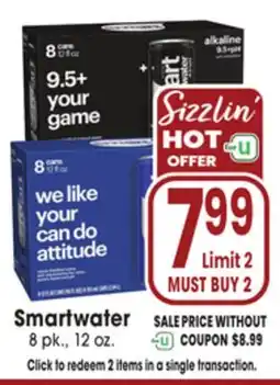 Jewel-Osco Smartwater offer