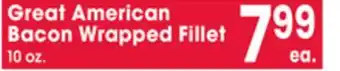 Jewel-Osco Great American Bacon Wrapped Fillet offer