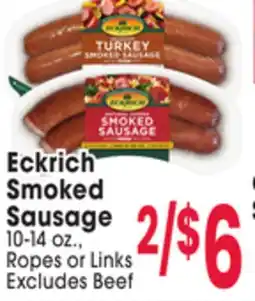Jewel-Osco Eckrich Smoked Sausage offer