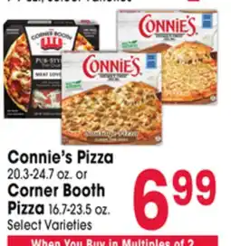 Jewel-Osco Connie's Pizza 20.3-24.7 oz. or Corner Booth Pizza 16.7-23.5 oz offer