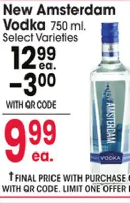 Jewel-Osco New Amsterdam Vodka offer