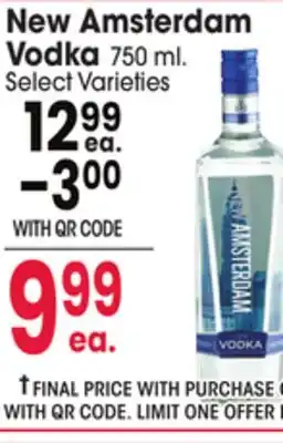 Jewel-Osco New Amsterdam Vodka offer