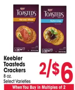 Jewel-Osco Keebler Toasteds Crackers offer