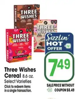 Jewel-Osco Three Wishes Cereal offer