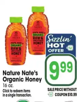 Jewel-Osco Nature Nate's Organic Honey offer