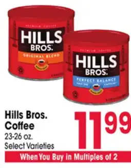 Jewel-Osco Hills Bros. Coffee offer
