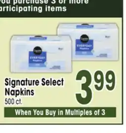 Jewel-Osco Signature Select Napkins offer