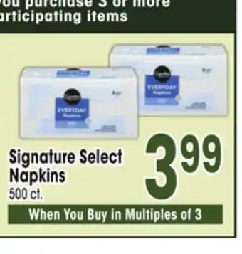 Jewel-Osco Signature Select Napkins offer
