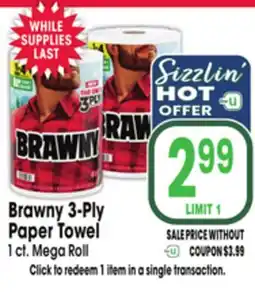 Jewel-Osco Brawny 3-Ply Paper Towel offer