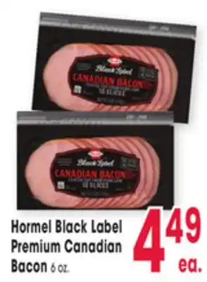 Jewel-Osco Hormel Black Label Premium Canadian Bacon offer