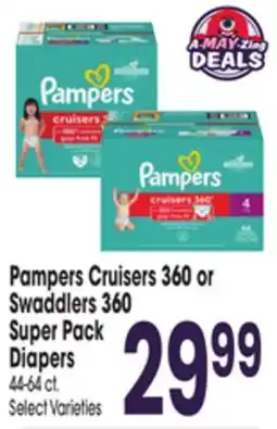 Jewel-Osco Pampers Cruisers 360 or Swaddlers 360 Super Pack Diapers offer