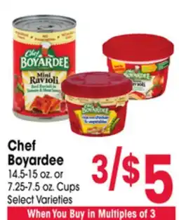 Jewel-Osco Chef Boyardee offer