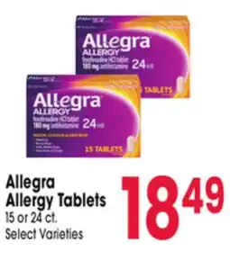 Jewel-Osco Allegra Allergy Tablets offer