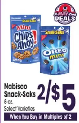 Jewel-Osco Nabisco Snack-Saks offer