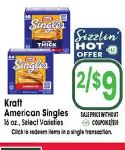 Jewel-Osco Kraft American Singles offer