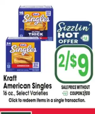 Jewel-Osco Kraft American Singles offer