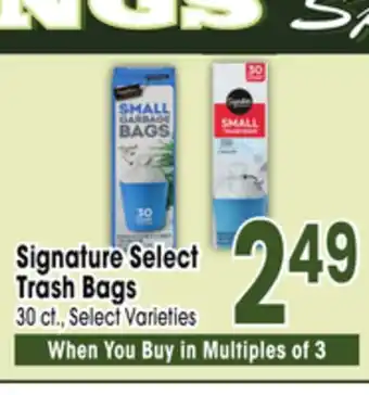 Jewel-Osco Signature Select Trash Bags offer