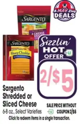 Jewel-Osco Sargento Shredded or Sliced Cheese offer
