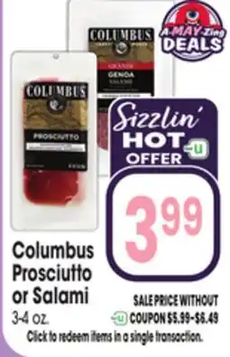 Jewel-Osco Columbus Prosciutto or Salami offer