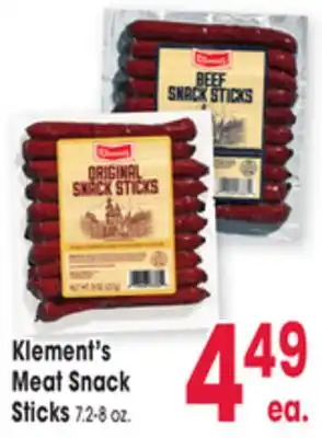 Jewel-Osco Klement's Meat Snack Meat Snack Sticks offer