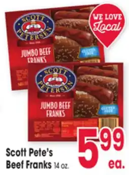 Jewel-Osco Scott Pete's Beef Franks offer
