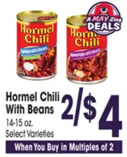 Jewel-Osco Hormel Chili With Beans offer