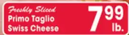 Jewel-Osco Primo Taglio Swiss Cheese offer