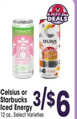 Jewel-Osco Celsius or Starbucks Iced Energy offer
