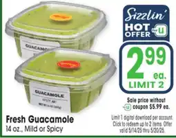 Jewel-Osco Fresh Guacamole offer