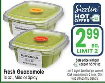 Jewel-Osco Fresh Guacamole offer
