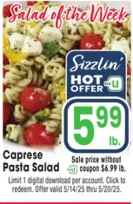 Jewel-Osco Caprese Pasta Salad offer