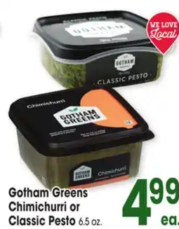 Jewel-Osco Gotham Greens Chimichurri or Classic Pesto offer