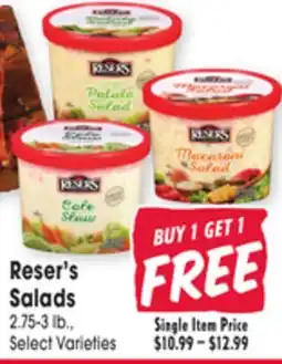 Jewel-Osco Reser's Salads offer