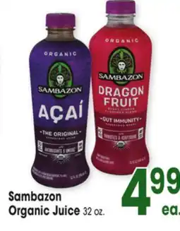 Jewel-Osco Sambazon Organic Juice offer