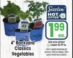 Jewel-Osco 4 Backyard Classics Vegetables offer