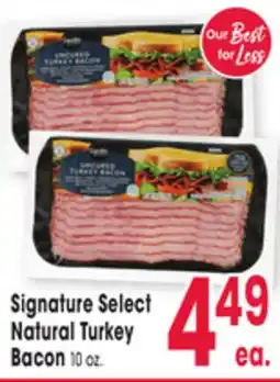 Jewel-Osco Signature Select Natural Turkey Bacon offer
