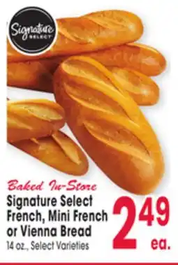 Jewel-Osco Signature Select French, Mini French or Vienna Bread offer
