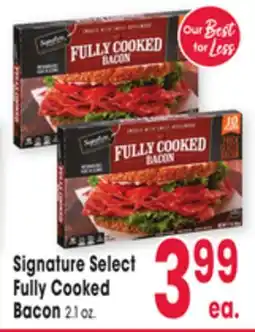 Jewel-Osco Signature Select Fully Cooked Bacon offer