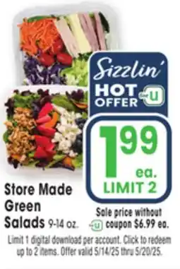 Jewel-Osco Store Made Green Salads offer